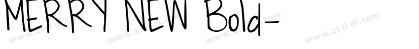 MERRY NEW Bold字体转换